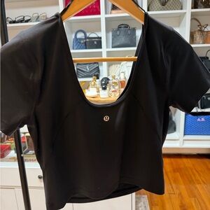 lululemon athletica Black Crop Top